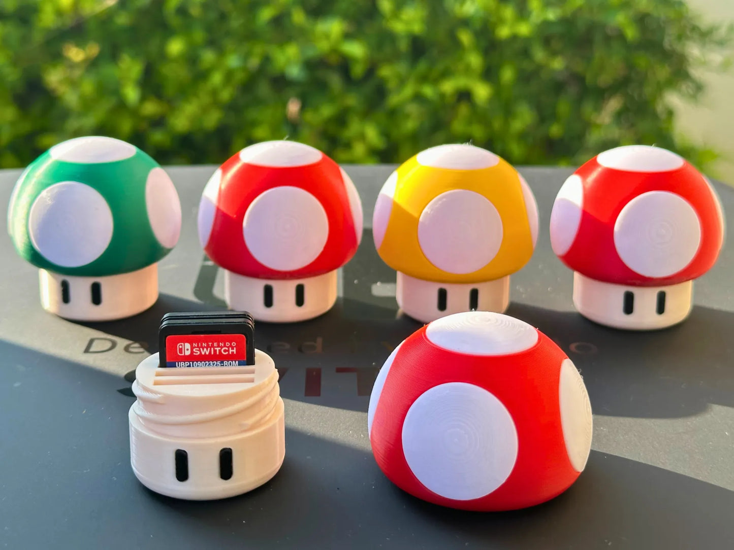 Switch: Game card Mushroom holder (4 Game Cards)